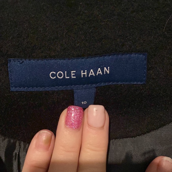 Cole Haan heavy coat Black SZ 10 - Picture 5 of 7